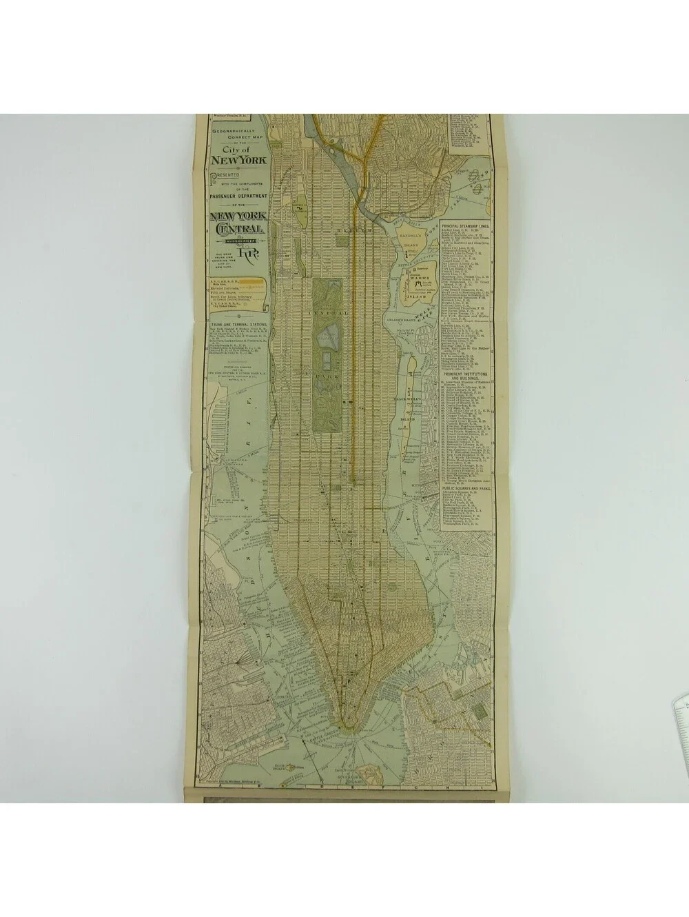 1892 Young People's Society Christian Endeavor Meeting New York Brochure & Map